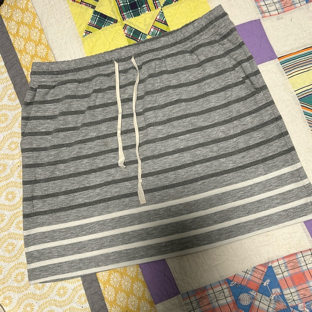 Loft striped mini skirt
